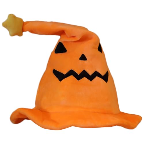 Generisch Halloween Ghost - Halloween Kürbishut | Witch Chapaus mit Kürbis | Chapaus Dee Sorcière Phantôme | Halloweens verkleiden Accessoires, ein Hexenhut von Generisch