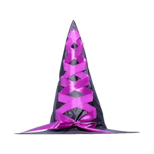 Generisch Halloween Hexenkostüm - Hexenhut für Kinderkostüm - Zauberer Cosplay Hexenhut für Teenager-Mädchen für Rollenspiele, Kostümparty, Parade, Cosplay Generisch Halloween Hexenkostüm - Hexenhut für Kinderkostüm - Zauberer Cosplay Hexenhut für Teenager-Mädchen für Rollenspiele, Kostümparty, Parade, Cosplay von Generisch