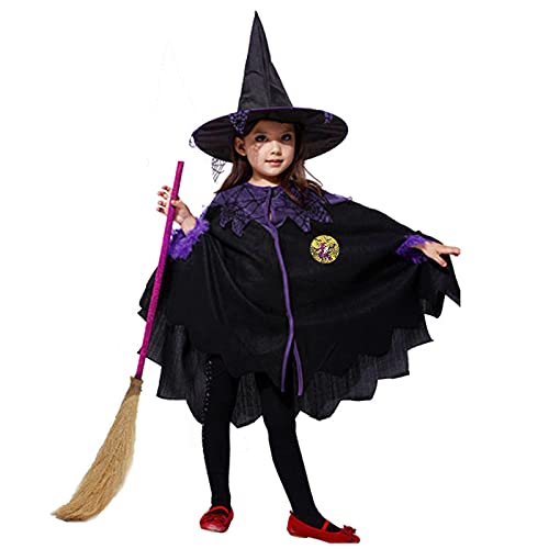 Generisch Halloween Kinder Vampir Umhang mit Kapuze,Teufel kostüm,Glänzender Samt Lang Satin Halloween Kostüm Jungen Mädchen Hexenumhang mit Hut für Party Mantel Karneval Cosplay Unisex Generisch Halloween Kinder Vampir Umhang mit Kapuze,Teufel kostüm,Glänzender Samt Lang Satin Halloween Kostüm Jungen Mädchen Hexenumhang mit Hut für Party Mantel Karneval Cosplay Unisex von Generisch