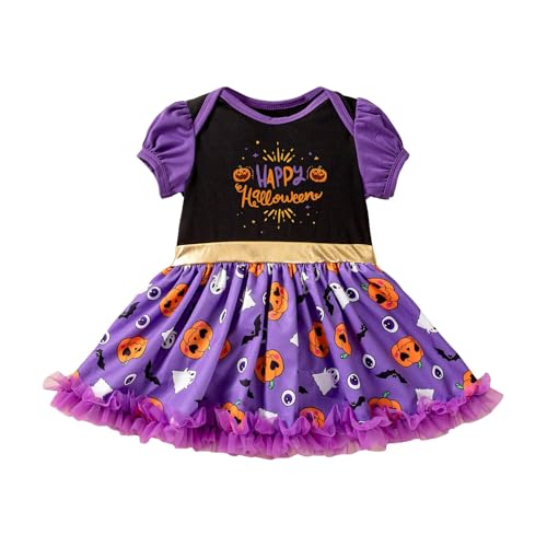 Generisch Halloween Kleinkind Kostüm Mädchen Junge Einteiler Kinderkostüm Niedliche Kürbis Neugeborene Jumpsuit Hausanzug Übergroßes Sweatshirt Pumpkin Kostüm Kinderkostüme Mädchen von Generisch