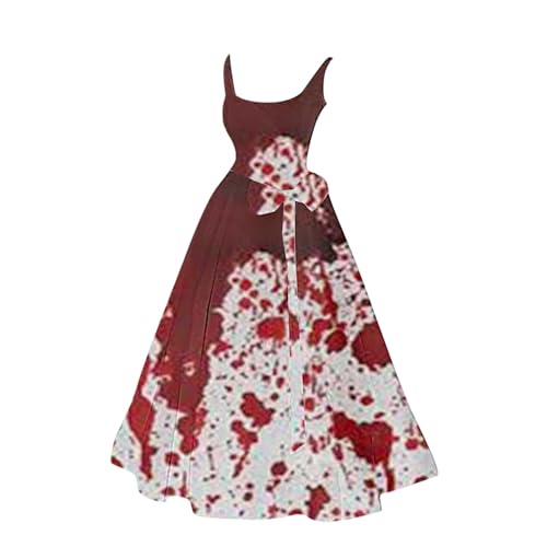 Generisch Halloween KostüM,äRmellos Halloween KostüM Mittelalter Kleidung Halloween Blut KostüM Weihnachten A-Linien-Kleid Costume Women Halloween-Kleider FüR Frauen für Party Karneval Bühnenstück Generisch Halloween KostüM,äRmellos Halloween KostüM Mittelalter Kleidung Halloween Blut KostüM Weihnachten A-Linien-Kleid Costume Women Halloween-Kleider FüR Frauen für Party Karneval Bühnenstück von Generisch