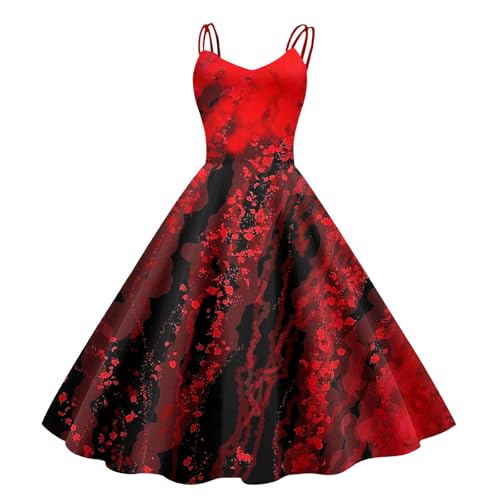 Generisch Halloween KostüM Damen, Mittelalter Kleidung KostüM Damen Halloween Feenkleid Costume Blutigem Aufdruck Mittelalter Kleider Rundhals Schwingen Gastkleider Generisch Halloween KostüM Damen, Mittelalter Kleidung KostüM Damen Halloween Feenkleid Costume Blutigem Aufdruck Mittelalter Kleider Rundhals Schwingen Gastkleider von Generisch