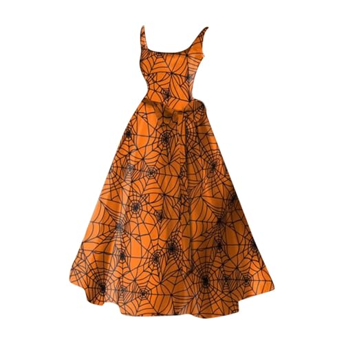 Generisch Halloween KostüM Mit Blutigem, Horror Elegant Brautkleid Halloween Blut KostüM Hexenkleid Damen Costume Damen Halloween-Kleider Rundhals Schwingen Gastkleider von Generisch