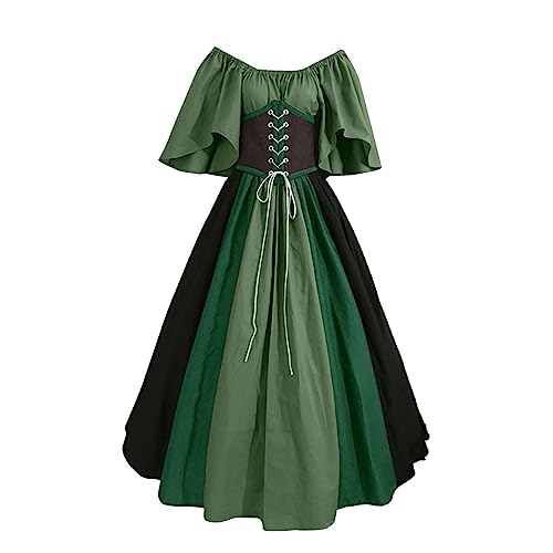 Generisch Halloween Kostüm Damen Retro Faschingskostüme Halloween Kleid Mittelalter Kleidung Halloweenkostüm Generisch Halloween Kostüm Damen Retro Faschingskostüme Halloween Kleid Mittelalter Kleidung Halloweenkostüm von Generisch