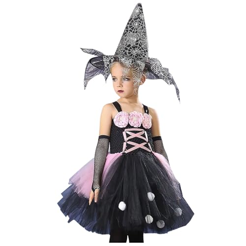 Generisch Halloween Kostüm Kinder, Hexenkostüm Kinder Hexenkleid mit Hexenhut, TüTü Kleider Hexen Festival Outfit Zauberer Kostüm Halloween Karneval Fasching Cosplay Party Bekleidung Witcher Costume Generisch Halloween Kostüm Kinder, Hexenkostüm Kinder Hexenkleid mit Hexenhut, TüTü Kleider Hexen Festival Outfit Zauberer Kostüm Halloween Karneval Fasching Cosplay Party Bekleidung Witcher Costume von Generisch