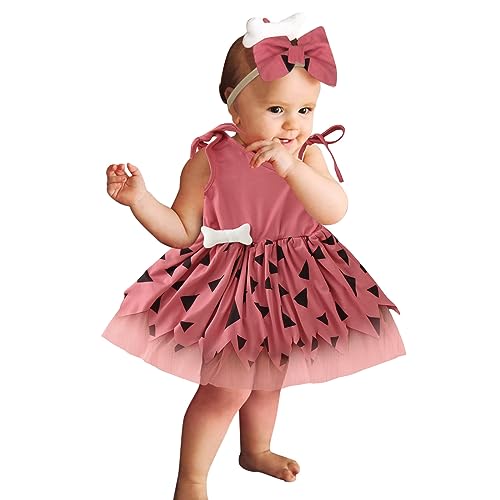 Generisch Halloween Kostüm Mädchen, Kinder Mädchen Halloween Kostüm Set Lustiges Tüll Prinzessinnenkleid mit Haarband Baby Kleinkind Tüll Kleid für Karneval, Party, Verkleidung Cosplay Outfit von Generisch