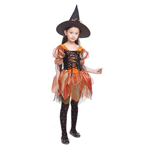 Generisch Halloween Kostüm Mädchen Hexenkostüm Karneval Cosplay Kostüme Set Mädchen Halloween Costume Kids Girls Festival Outfit Mode Party KarnevalsKostüme Generisch Halloween Kostüm Mädchen Hexenkostüm Karneval Cosplay Kostüme Set Mädchen Halloween Costume Kids Girls Festival Outfit Mode Party KarnevalsKostüme von Generisch