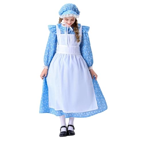 Generisch Halloween Kostüm Mädchen Jahrmarkt Themen Outfit mit Blumen für Performance, Rollenspiel Set für Mädchen Generisch Halloween Kostüm Mädchen Jahrmarkt Themen Outfit mit Blumen für Performance, Rollenspiel Set für Mädchen von Generisch
