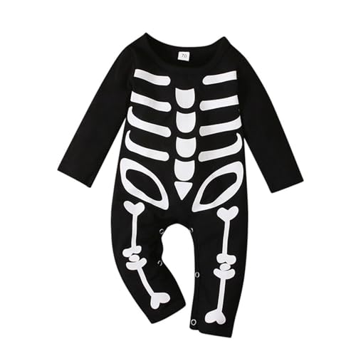 Generisch Halloween-Kostüm für Babys, Jungen, Mädchen,Bedruckt, Skelett, Strampler mit Reißverschluss, Kapuze, Kostüm Halloween Pyjama Outfit Halloween Kinder Generisch Halloween-Kostüm für Babys, Jungen, Mädchen,Bedruckt, Skelett, Strampler mit Reißverschluss, Kapuze, Kostüm Halloween Pyjama Outfit Halloween Kinder von Generisch