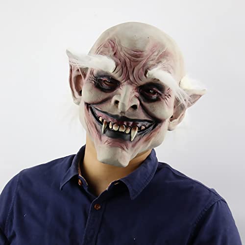Generisch Halloween Maske, strapazierfähiges Latexkostüm, handbemalt, Halloween, Horror, Karnevalsumzug, Kostümparty, Einheitsgröße für Erwachsene von Generisch