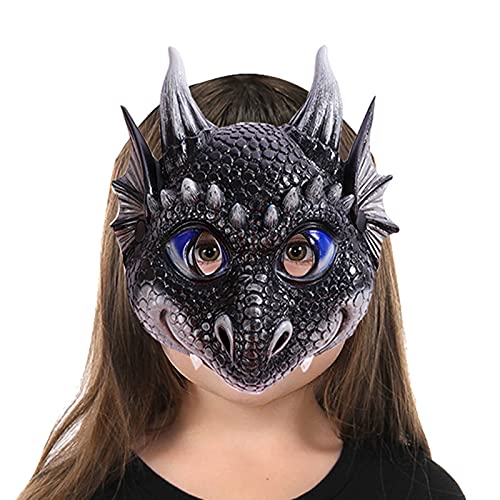 Generisch Halloween Maske Für Kostüm Masken Maskerade Dinosaurier Maske Anime Karneval Cosplay Ostern Weihnachten Party Kinderdekoration (A) von Generisch