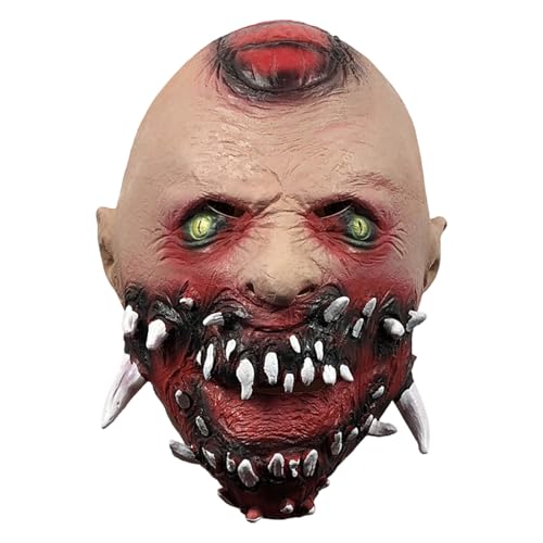 Generisch Halloween Masken Ab 18,Leuchtend SchäDel Maske Halloween Scaral Skull Mask for Skull Mask Gruselige Halloween Maske Halloween Maske Skelett Horror Cosplay Costume Party Props von Generisch