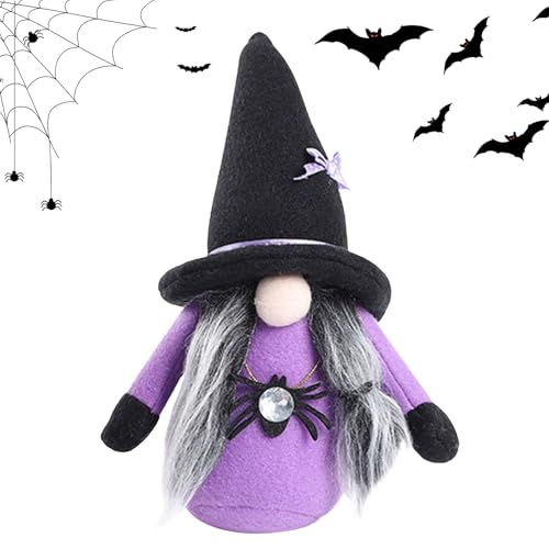 Generisch Halloween-Plüschzwerge,Halloween-Plüschzwerge,Hexe Plüsch Halloween gesichtslose Puppe, Halloween-Zwerge, Halloween-Zwergpuppe für Partys, Kinder, Zuhause, Arbeit von Generisch
