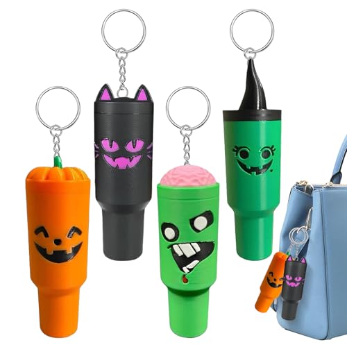 Generisch Halloween Schlüsselanhänger - 4 Stück Wendbarer Rucksack Schlüsselanhänger - Schlüsselring Für Handtasche Schulrucksack Party Camping Reisen Sport Picknick Generisch Halloween Schlüsselanhänger - 4 Stück Wendbarer Rucksack Schlüsselanhänger - Schlüsselring Für Handtasche Schulrucksack Party Camping Reisen Sport Picknick von Generisch