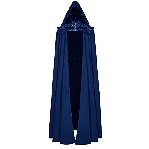 Generisch Halloween Umhang Herren Schwarzer Halloween Kostüm Vampir Cape Gothic Umhang Mittelalter Kleidung von Generisch
