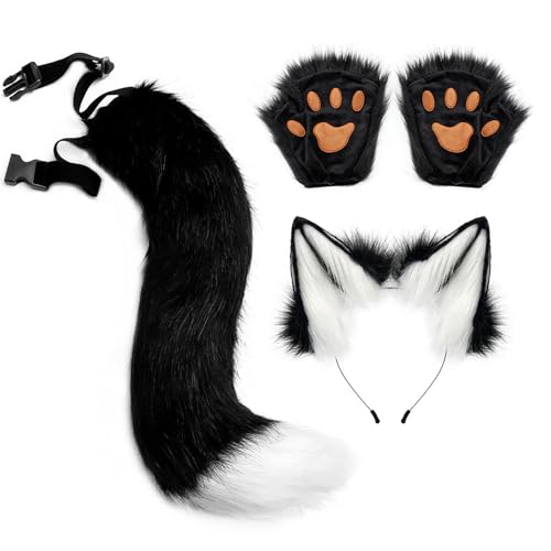 Generisch Halloween Wolf Kostüm | Verkleidungsset für Frauen in Wolf-Design | Einfaches Halloween Cosplay Outfit für Karneval Anime Cosplay Party und Bühne Generisch Halloween Wolf Kostüm | Verkleidungsset für Frauen in Wolf-Design | Einfaches Halloween Cosplay Outfit für Karneval Anime Cosplay Party und Bühne von Generisch