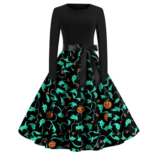 Generisch Halloween-kostüm Damen Clown Böse Hexe Steampunk Kleid Korsett Pirat Puppe Mittelalter Skelett Kostüm Tag Der Toten Horror Vampire Pirat Maid Brautkleid Vampir Hexenkleid Damen S von Generisch
