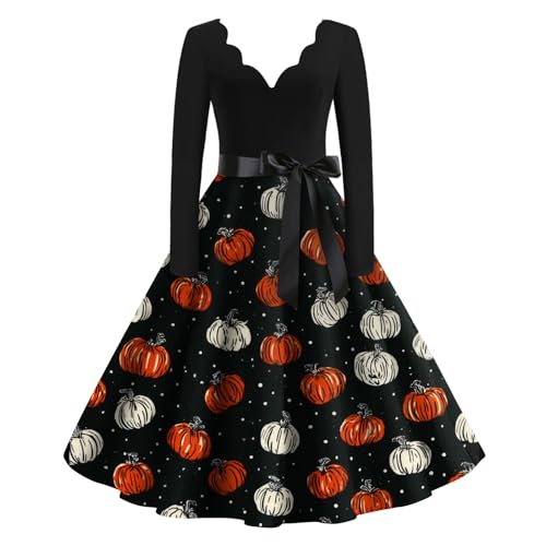 Generisch Halloweenkostüm Frau Geist Puppe Teufel Böse für Pirate Vampire Mittelalter Cosplay Skelett Pirat Spitzenkleid Damen Damen Hexenkostüm Brautkleid Blut Hexe Mini Dress L von Generisch