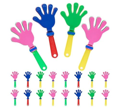 Generisch Hand Klapperhand Spielzeug, 20 Stück, Farbmix, 19 cm Länge, Party-Zubehör Generisch Hand Klapperhand Spielzeug, 20 Stück, Farbmix, 19 cm Länge, Party-Zubehör von Generisch