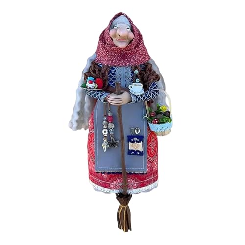 Generisch Handgemachte Küchenhexe Puppe, Bezaubernde Glücksbringer Kochpuppe, Kochpuppen Küche hängende Dekoration, einzigartige Heimdekoration, für Mama oder einen Freund, der gerne kocht (D) von Generisch