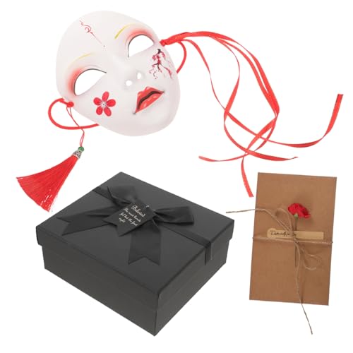 Generisch Hanfu-Maske Fledermauskostüm Gesichts- schwarze Maskerade halloween deko halloween-dekoration cosplay maske Verkleidungsmaske Halloween-Streichmaske Halloween-Maskenstütze Plastik von Generisch