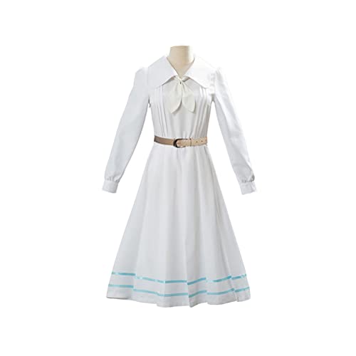 Generisch Haru Cosplay Kostüm Weißes Kleid Uniform Outfit Halloween Für Frauen,S-White von Generisch