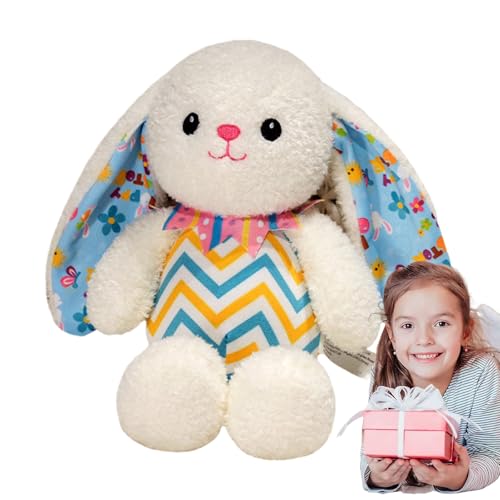 Generisch Hasengefüllter Tier, Plüsch -Osterhase - Bunny Plüschspielzeug Huggable Stofftiere - Bequeme Tischplattendekorationen, gestreiftes Design, Ostermittel für Schlafzimmerdekor, Kinder Mädchen Generisch Hasengefüllter Tier, Plüsch -Osterhase - Bunny Plüschspielzeug Huggable Stofftiere - Bequeme Tischplattendekorationen, gestreiftes Design, Ostermittel für Schlafzimmerdekor, Kinder Mädchen von Generisch