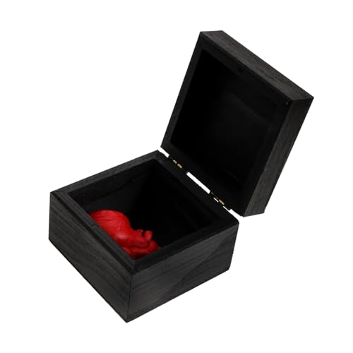 Generisch Herz-orgel-geschenkbox Halloween-Party-Foto Tür Scherzen Horror Halloween-Spinnennetz Konfetti Halloween- Gesicht Streich Bausatz Gefälscht Herz Edelsteine Charme Holz Black von Generisch