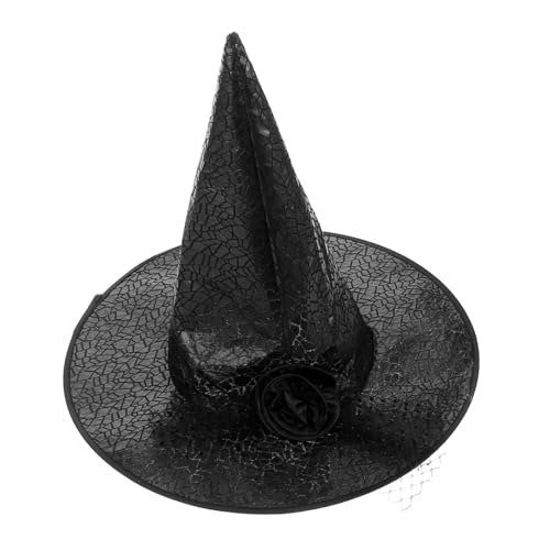 Generisch Hexen Hut haarschmuck Halloween Headwear Dekorationen Halloween-Kopfschmuck Halloween-Party-Hexenhut welche Hüte Moderner Halloween-Hexenhut Halloween Kostümzubehör Stoff Schwarz von Generisch