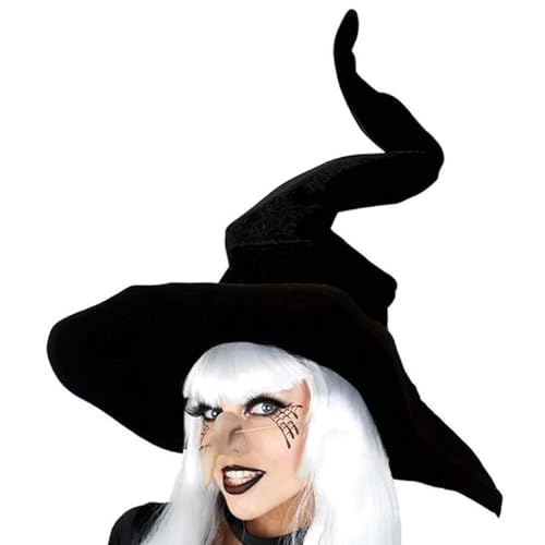 Generisch Hexenhut Für Halloween, Faltbarer Hexenhut Mit Breiter Krempe, Halloween Kostüm Hexen-hut Für Halloween-Cosplay, Maskerad Generisch Hexenhut Für Halloween, Faltbarer Hexenhut Mit Breiter Krempe, Halloween Kostüm Hexen-hut Für Halloween-Cosplay, Maskerad von Generisch