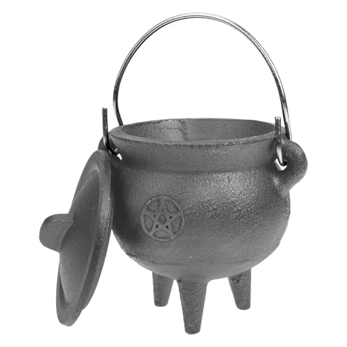 Generisch Hexenkessel - Großer Hexenkessel-Eimer mit Deckel und Griff,Schwarzer Kesselkessel, Halloween-Süßigkeitsschüssel, Hexenkessel, Eimer für Zauberer, Dekoration, Requisite Generisch Hexenkessel - Großer Hexenkessel-Eimer mit Deckel und Griff,Schwarzer Kesselkessel, Halloween-Süßigkeitsschüssel, Hexenkessel, Eimer für Zauberer, Dekoration, Requisite von Generisch