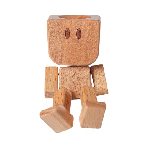 Generisch Hölzerne Wackel-Figur Auto,Handgefertigte Auto-Figur | Sammelbare Autoinnenausstattung Für Schreibtischation Auto von Generisch