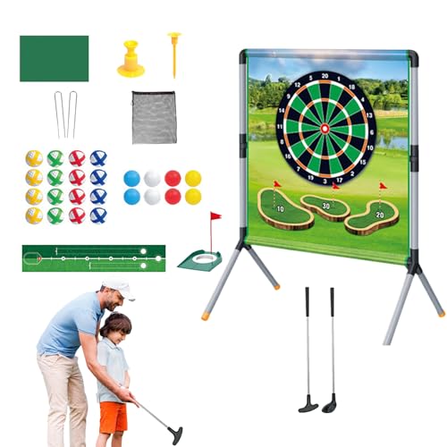 Generisch Hof Golfspiel | Golf Abschlagmatte Mit Wurfspiel Für Groß Und Klein,Sportspielzeug mit Bällen, Tees und Putting Matte, Outdoor Aktivitäten für Familie, Kinder und Partys Generisch Hof Golfspiel | Golf Abschlagmatte Mit Wurfspiel Für Groß Und Klein,Sportspielzeug mit Bällen, Tees und Putting Matte, Outdoor Aktivitäten für Familie, Kinder und Partys von Generisch