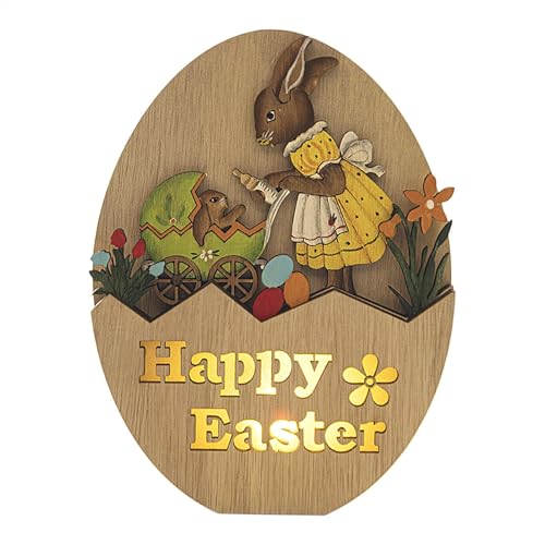 Generisch Holz-Ostern-Tischdekoration,Ostern-Holz-Tischschild - -Holzschnitzereien erhellen Osterdekorationen | Nachtlicht, niedliche, Exquisite Tischdekoration für Schränke, Tische, Kamine Generisch Holz-Ostern-Tischdekoration,Ostern-Holz-Tischschild - -Holzschnitzereien erhellen Osterdekorationen | Nachtlicht, niedliche, Exquisite Tischdekoration für Schränke, Tische, Kamine von Generisch