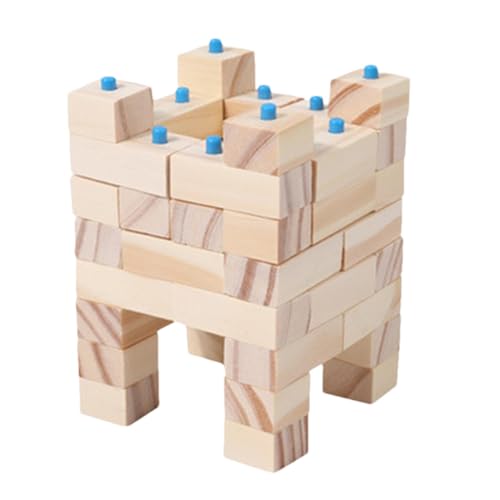 Generisch Holzbausteine gesetzt, stapelbare Bausteine - Stapelspiel -Konstruktion Spielzeug Set - Frühe Lernspielzeug für das Schulprojekt, Vorschullernaktivität Generisch Holzbausteine gesetzt, stapelbare Bausteine - Stapelspiel -Konstruktion Spielzeug Set - Frühe Lernspielzeug für das Schulprojekt, Vorschullernaktivität von Generisch