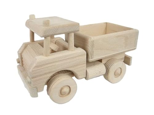 Generisch Holzfahrzeug, LKW Zweiachser, Holz Auto, Spielzeug Holz LKW, Lastwagen, Spielzeug Auto, von Generisch