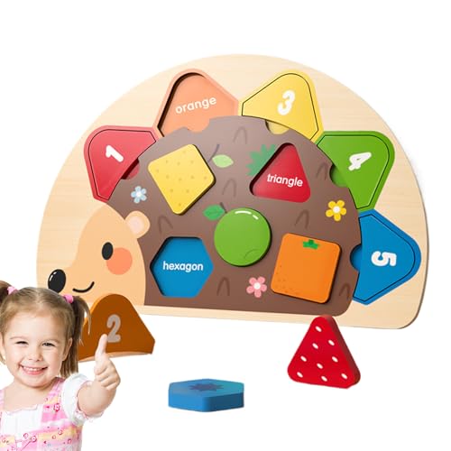 Generisch Holzpuzzle Für Kleinkinder 1-3 Jahre - Igel Holz Baby Puzzle,Lernspielzeug Für Zuhause, Unterwegs, Auto, Reise, Familie Und Eltern-Kind Generisch Holzpuzzle Für Kleinkinder 1-3 Jahre - Igel Holz Baby Puzzle,Lernspielzeug Für Zuhause, Unterwegs, Auto, Reise, Familie Und Eltern-Kind von Generisch