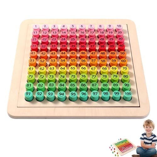 Generisch Holzspielzeug Hundred Board | 1-100 Math Zählen Hundert Brettspiele | Zahlentafel 3-12-jährige Kleinkinder, Zählen Bis 100 Kindergarten, Mathematik Generisch Holzspielzeug Hundred Board | 1-100 Math Zählen Hundert Brettspiele | Zahlentafel 3-12-jährige Kleinkinder, Zählen Bis 100 Kindergarten, Mathematik von Generisch