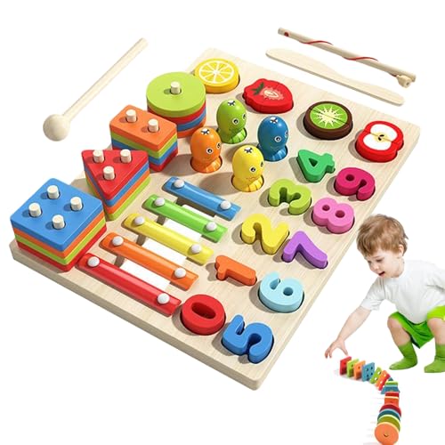 Generisch Holzspielzeug Zum Sortieren Und Stapeln | Zähl- Und Steckspiel Mit Formen,Sinnesentwicklung Mathe-Lernspiel Für Kinder Mädchen Familie Freunde Generisch Holzspielzeug Zum Sortieren Und Stapeln | Zähl- Und Steckspiel Mit Formen,Sinnesentwicklung Mathe-Lernspiel Für Kinder Mädchen Familie Freunde von Generisch