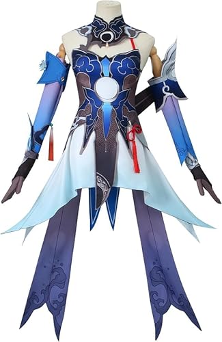 Generisch Honkai Star Rail Cosplay Kostüm Halloween Outfit Uniform Full Set Kostüm für Unisex Erwachsene Blade Anime Cosplay Fanartikel (Jingliu, L) von Generisch