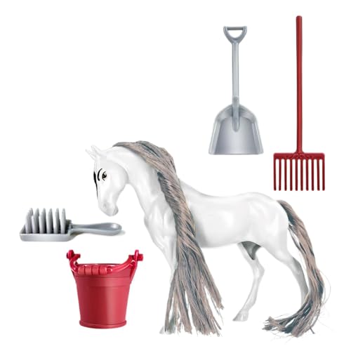 Generisch Horse Club Playset, Horse Riding Playset, Detachable Interactive Pretend Fun Sturdy Design Compact Size Educational Activity, Farm Toys for Kids, 6.69x6.69x2.17inches von Generisch
