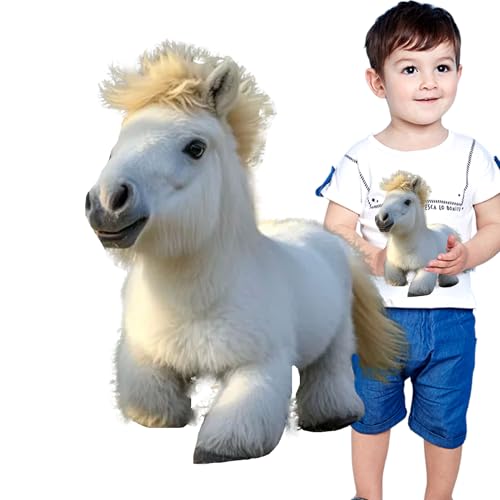 Generisch Horse Plush, Walking Stuffed Horses Plush, Early Educational Toy, Interactive Electronic Pet for Girls and Boys, Battery-Operated Toy, Cute Pony Kids, Fun Learning Activity von Generisch