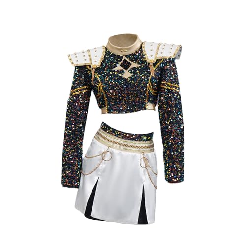 Generisch Huntrix Cosplay Kostüm Kpop Huntrix Hunters Rumi Mira Zoey Cosplay Kostüm Outfit Uniform Vollständiges Set Halloween Party Karneval Anzug für Frauen Mädchen（NO Schuhe） von Generisch