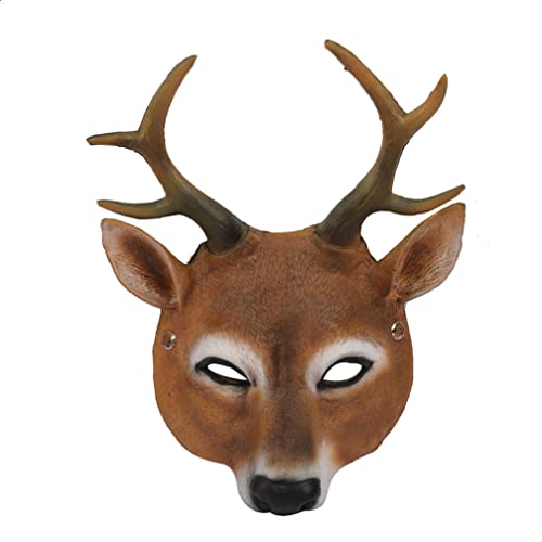 Generisch Hworks Deer Mask PU Foam Full Face Cover Halloween Cosplay Party Props Generisch Hworks Deer Mask PU Foam Full Face Cover Halloween Cosplay Party Props von Generisch