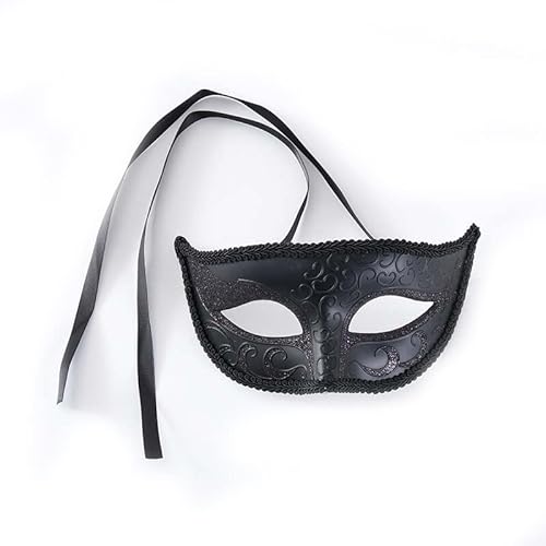 Generisch Hworks Schwarze Halbgesichtsabdeckung Kunststoff Party Cosplay Maske Halloween Kostüm Spielen Requisiten Generisch Hworks Schwarze Halbgesichtsabdeckung Kunststoff Party Cosplay Maske Halloween Kostüm Spielen Requisiten von Generisch