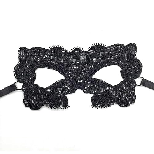 Generisch Hworks Schwarze Spitze Cosplay Maske Halloween Kostüm Requisiten Party Stoff Half Face Cover Generisch Hworks Schwarze Spitze Cosplay Maske Halloween Kostüm Requisiten Party Stoff Half Face Cover von Generisch