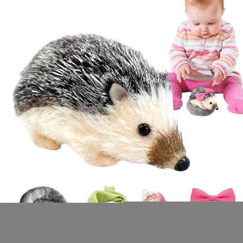 Generisch Igel | 13 cm Igel Spielkamerad - Weiches Tier Modell mit Schlafkissen, Silikon Puppe für Raumdekoration, Reise, Pflege, Spiel und Fantasiespiel von Generisch