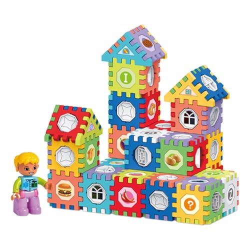 Generisch Ineinandergreifende Puzzle-Bausteine,Ineinandergreifende Bausteine ​​ | Kreative Verbindungsblöcke für Kinder - Kreatives Spielset mit verbindenden Puzzle-Blöcken von Generisch