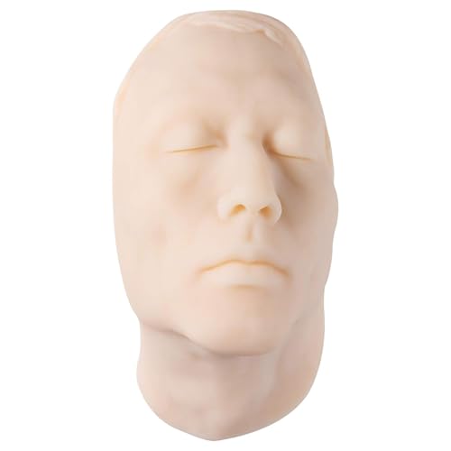 Generisch Injektionstraining Mannequin Gesicht Modell Kopf Modell mit Knochen im Inneren, menschliches Gesicht Gesicht Haut Praxis Modell Training Praxis für Micro-Plastic Suture,Man von Generisch