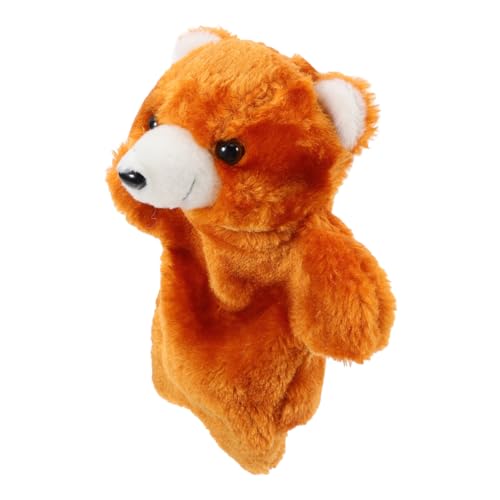 Generisch Interaktive Puppenspielpuppe Handpuppen für Babyspielzeug Handpuppen für Babys von 6-18 Monaten Handpuppentier Cartoon-Tier-Handpuppe-Plüschtier PP Baumwolle Schokolade von Generisch